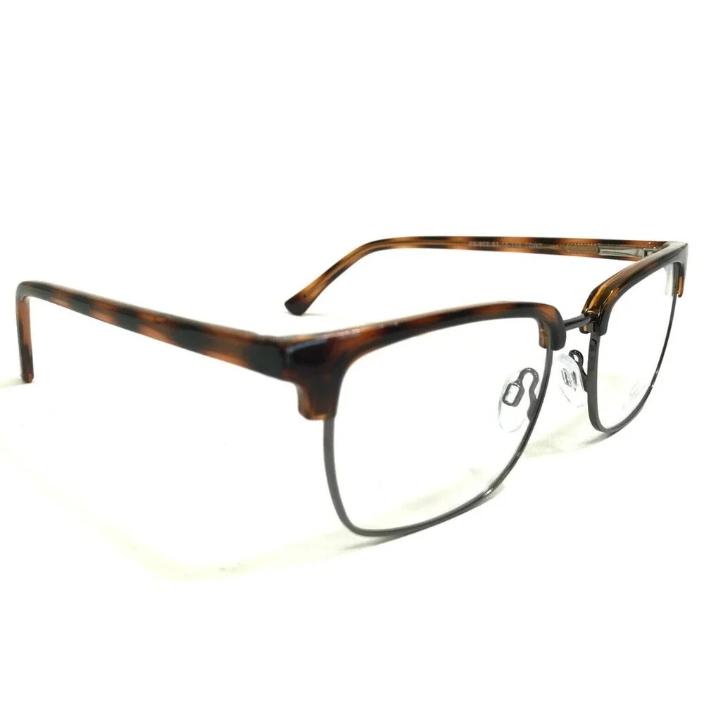 Success Eyeglasses Frames SS-503 TORT Tortoise Grey Square Full Rim 53-18-145